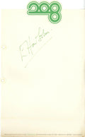 Elton John Signed Radio Luxembourg letterhead