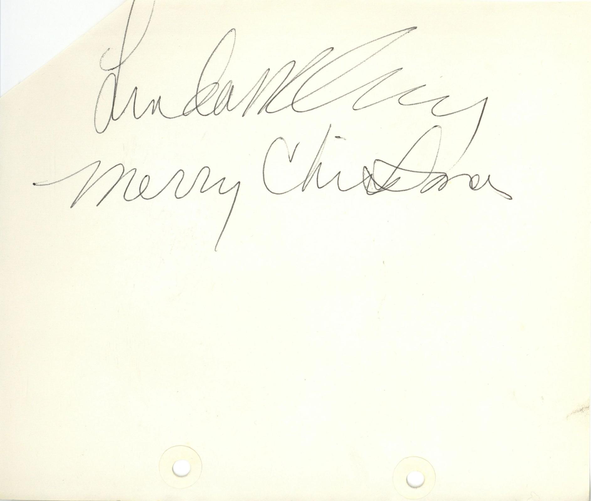 Linda McCartney Autograph