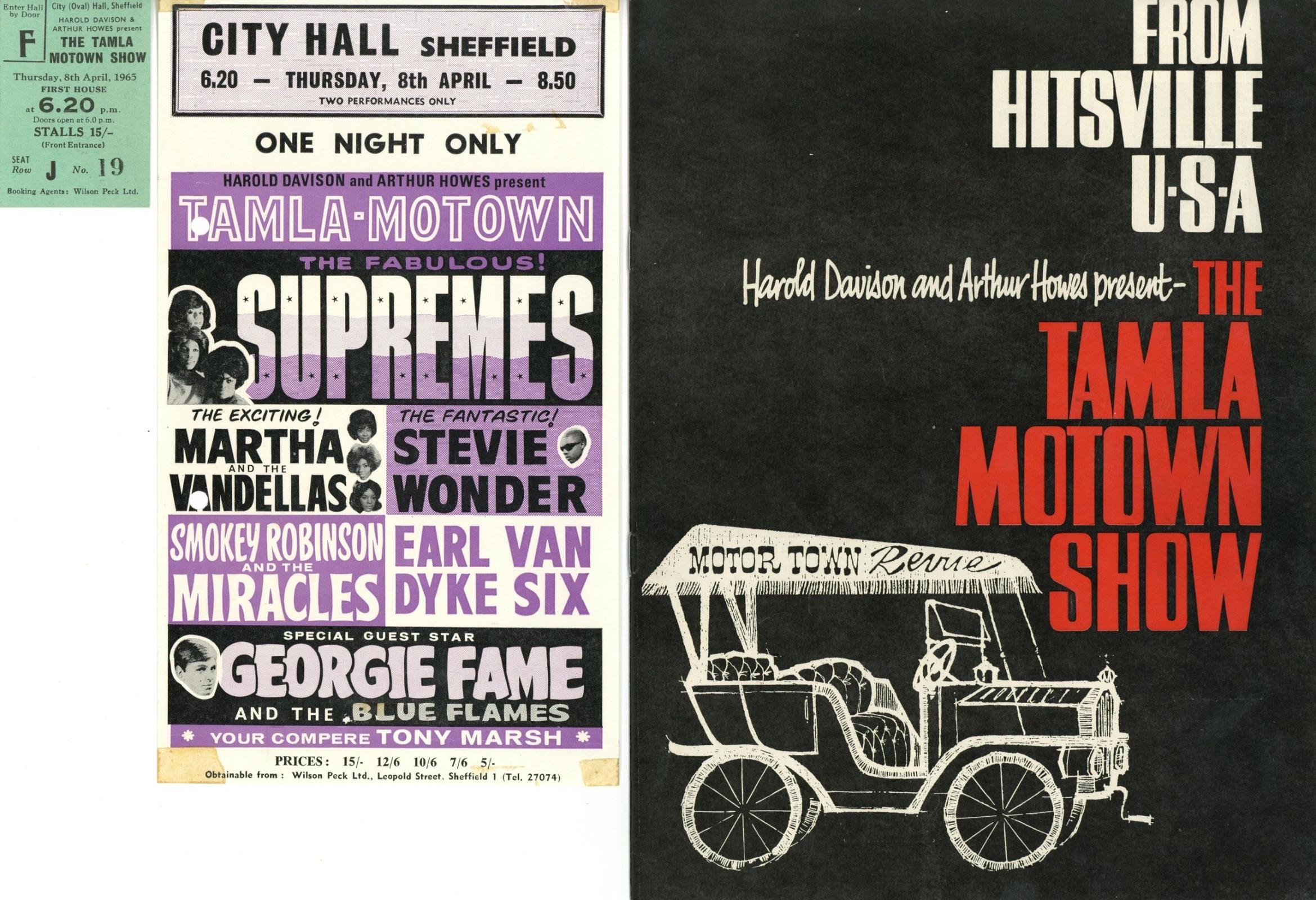 1965 Tamla-Motown Revue UK Tour collection 1965