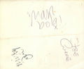 T-Rex Top of the Pops Autographs 1971