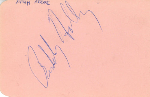 Buddy Holly Autograph 1958