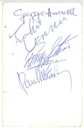 The Beatles signed Star Pics promotional card Leeds 1963