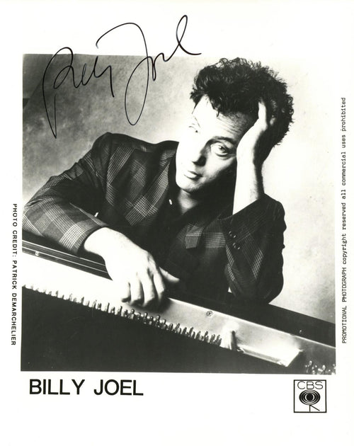 Billy Joel Signed CBS Records photograph