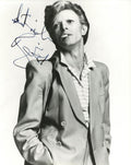 David Bowie signed photograph 1987