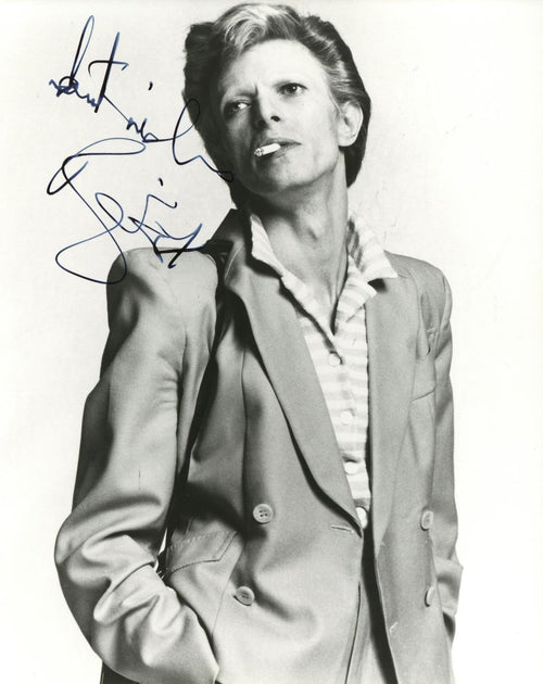 David Bowie signed photograph 1987