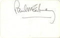 Paul McCartney signed index card