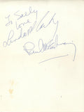Paul and Linda McCartney autographs 1978