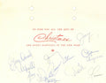 The Osmonds signed Christmas card 1976