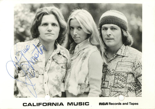 Bruce Johnston signed California Music RCA Records photograph