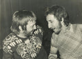 Eric Clapton and Pete Townshend photograph 1974