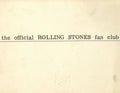The Rolling Stones Official Membership Card 1964