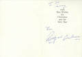 Ringo Starr signed Christmas Card