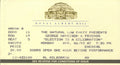 George Harrison & Friends at the Royal Albert Hall ticket stub