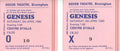 Genesis Odeon Theatre, Birmingham ticket stubs 1980