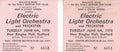 Electric Light Orchestra ticket stubs 1978