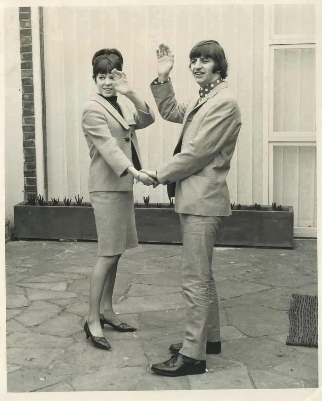 Ringo Starr and Maureen Starkey 1965 Honeymoon photograph