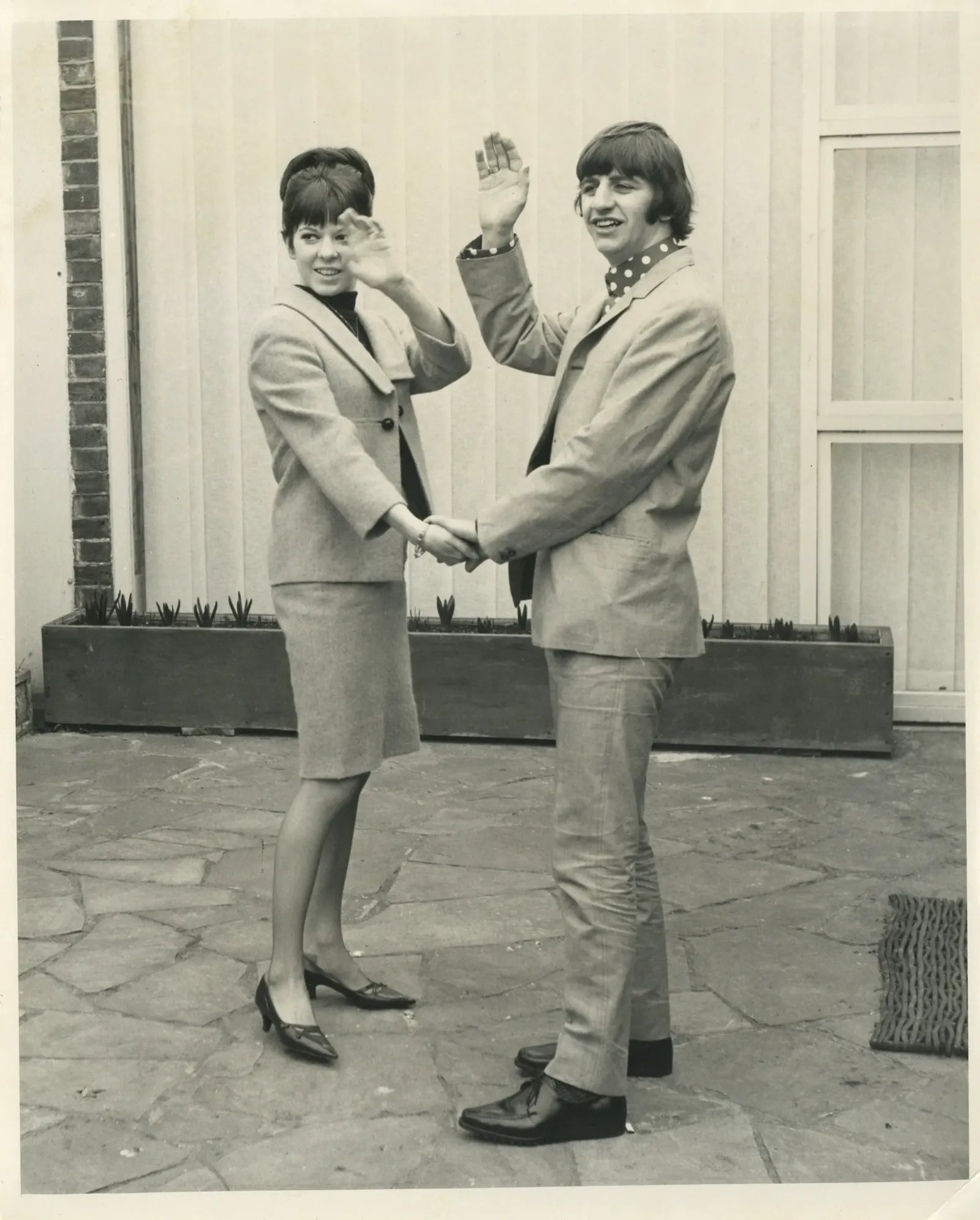 Ringo Starr and Maureen Starkey 1965 Honeymoon photograph