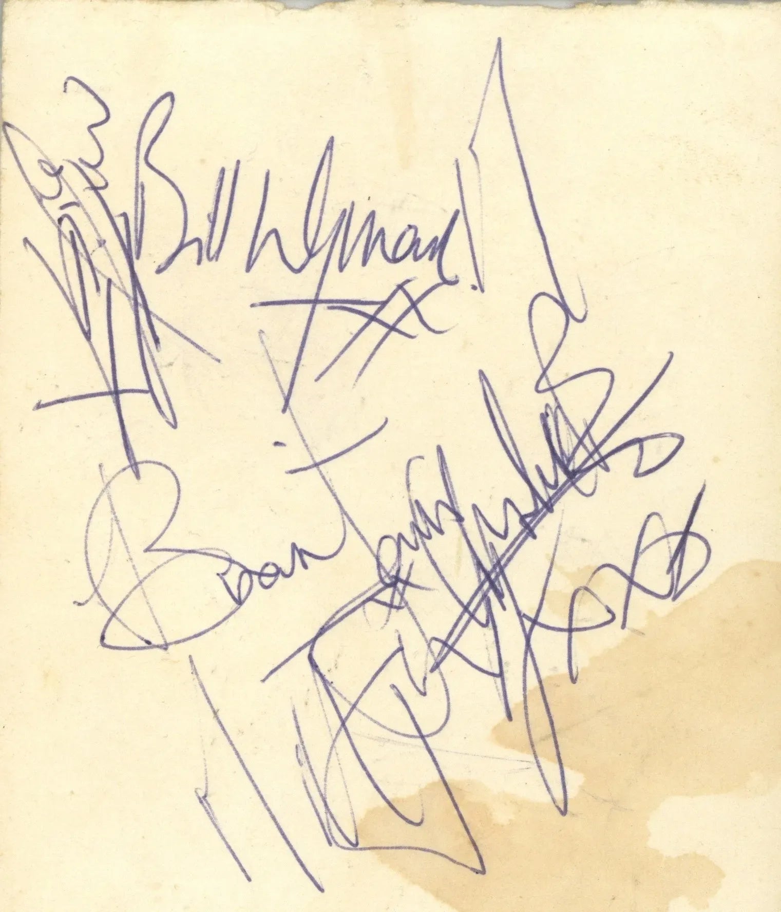 The Rolling Stones Autographs 1964