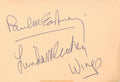 Paul and Linda McCartney Autographs 1970s
