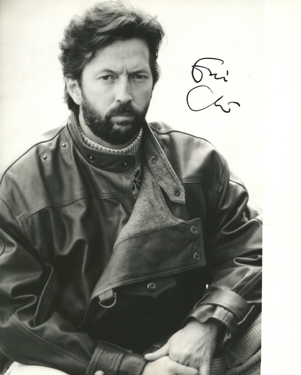 Eric Clapton signed pictorial Press Photograph