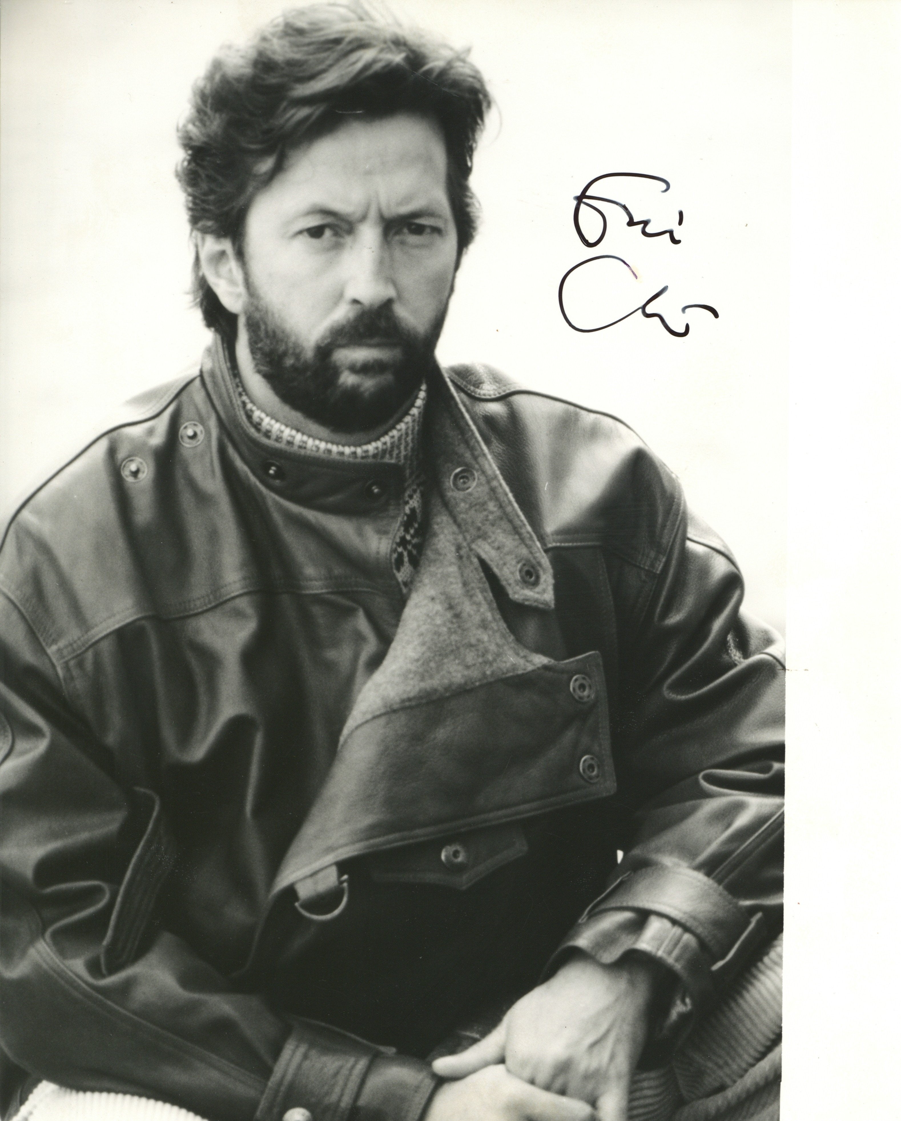 Eric Clapton signed pictorial Press Photograph