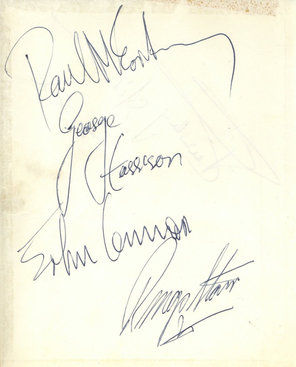 Neil Aspinall Beatles Autographs 1963