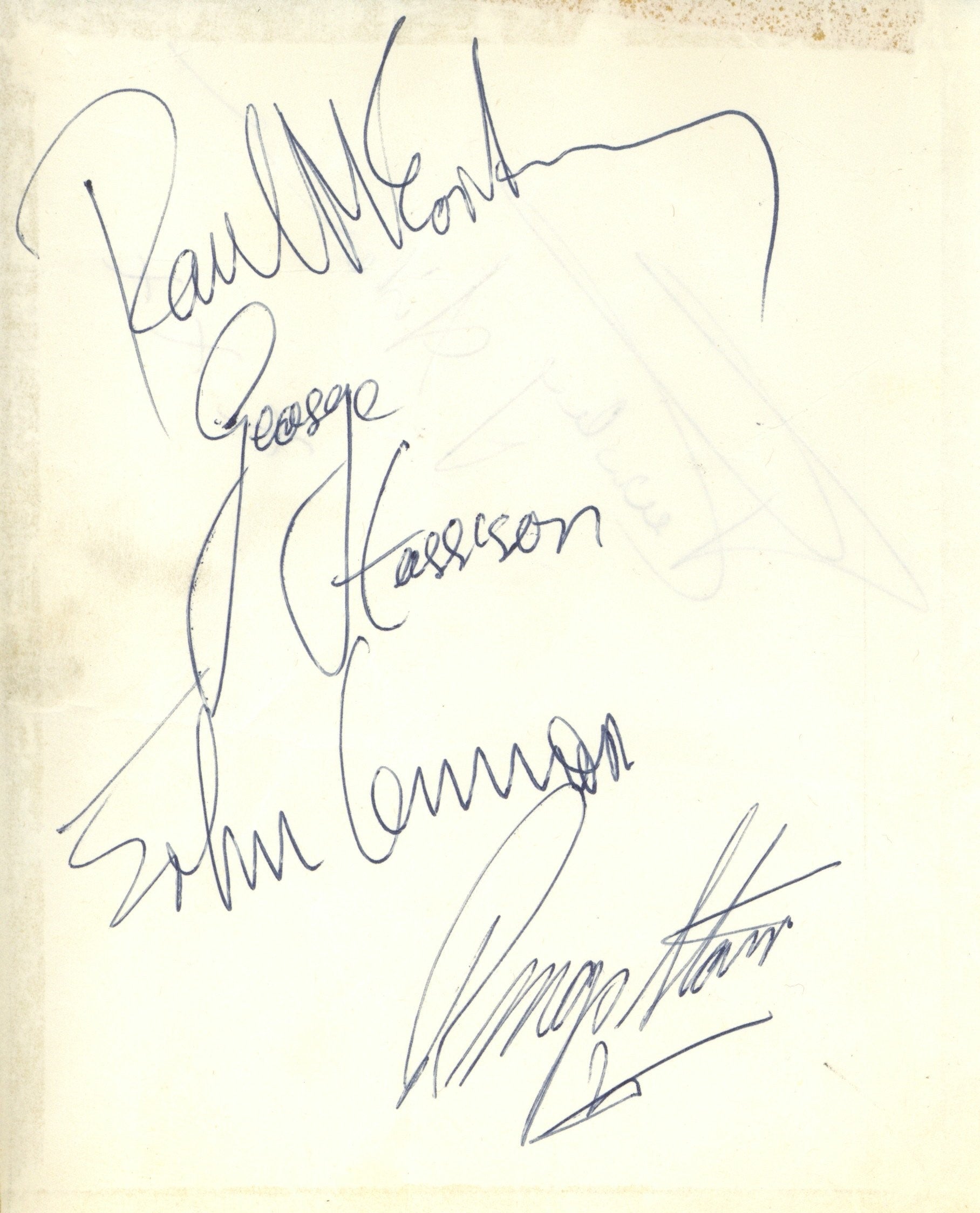 Neil Aspinall Beatles Autographs 1963