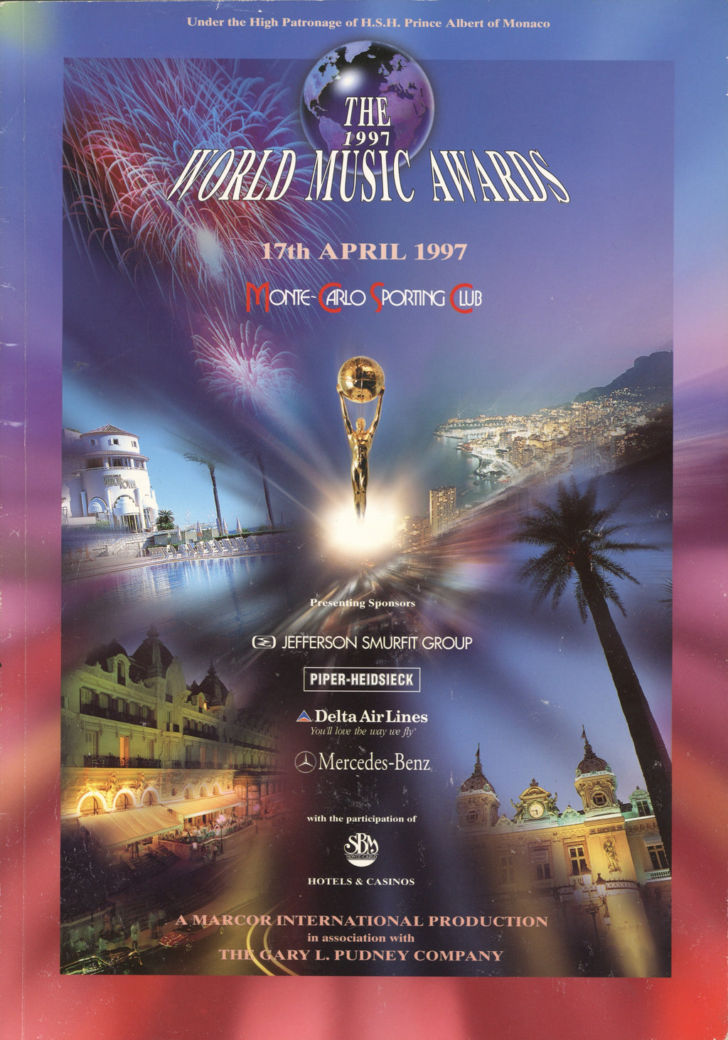 The Bee Gees signed World Music Awards programme 1997
