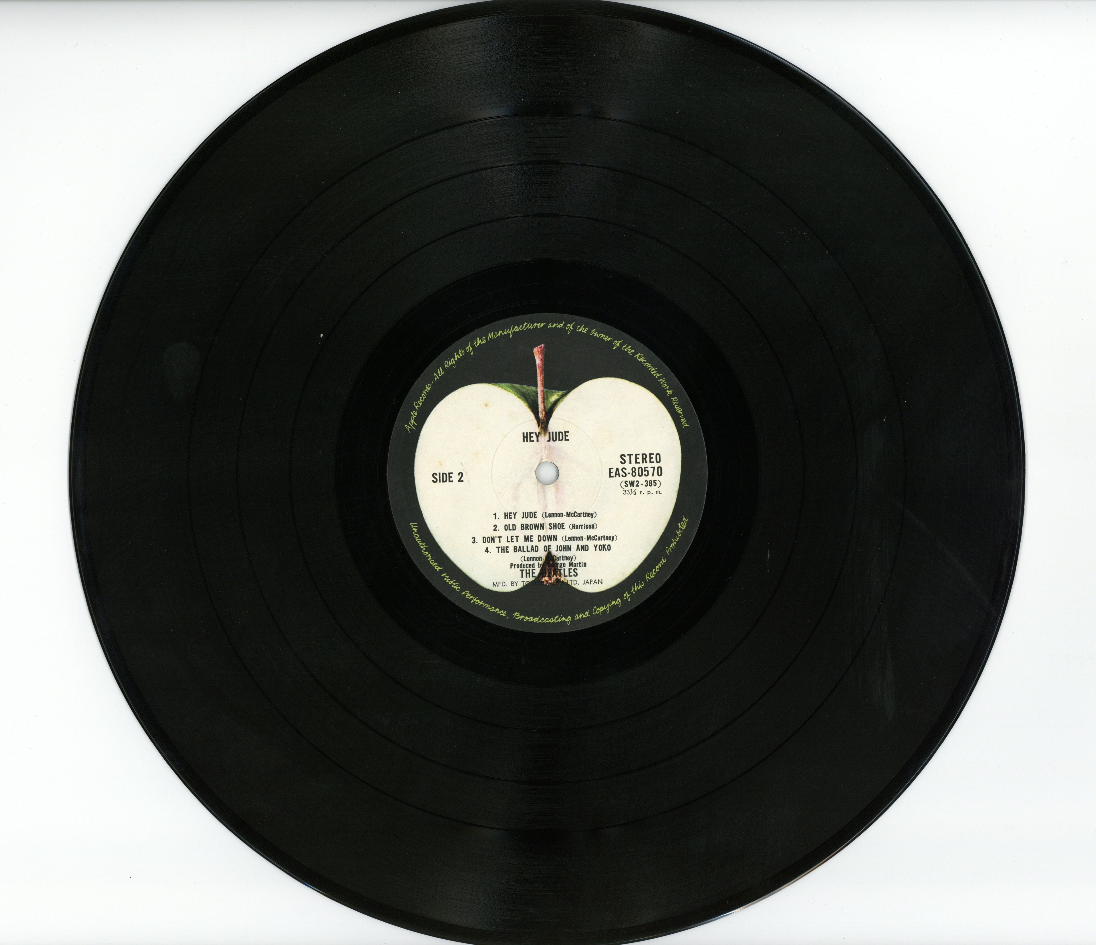 The Beatles “Hey Jude” Japanese Pressing
