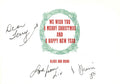 Olivia and Dhani Harrison Signed Christmas Card