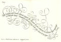 David Gilmour and Polly Samson Wedding Invitation, 1994