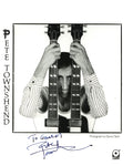 Pete Townshend signed promotional photograph
