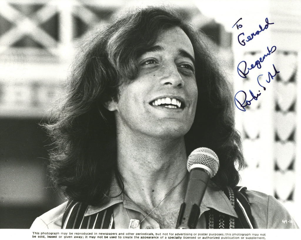 Robin Gibb Signed promotional photograph