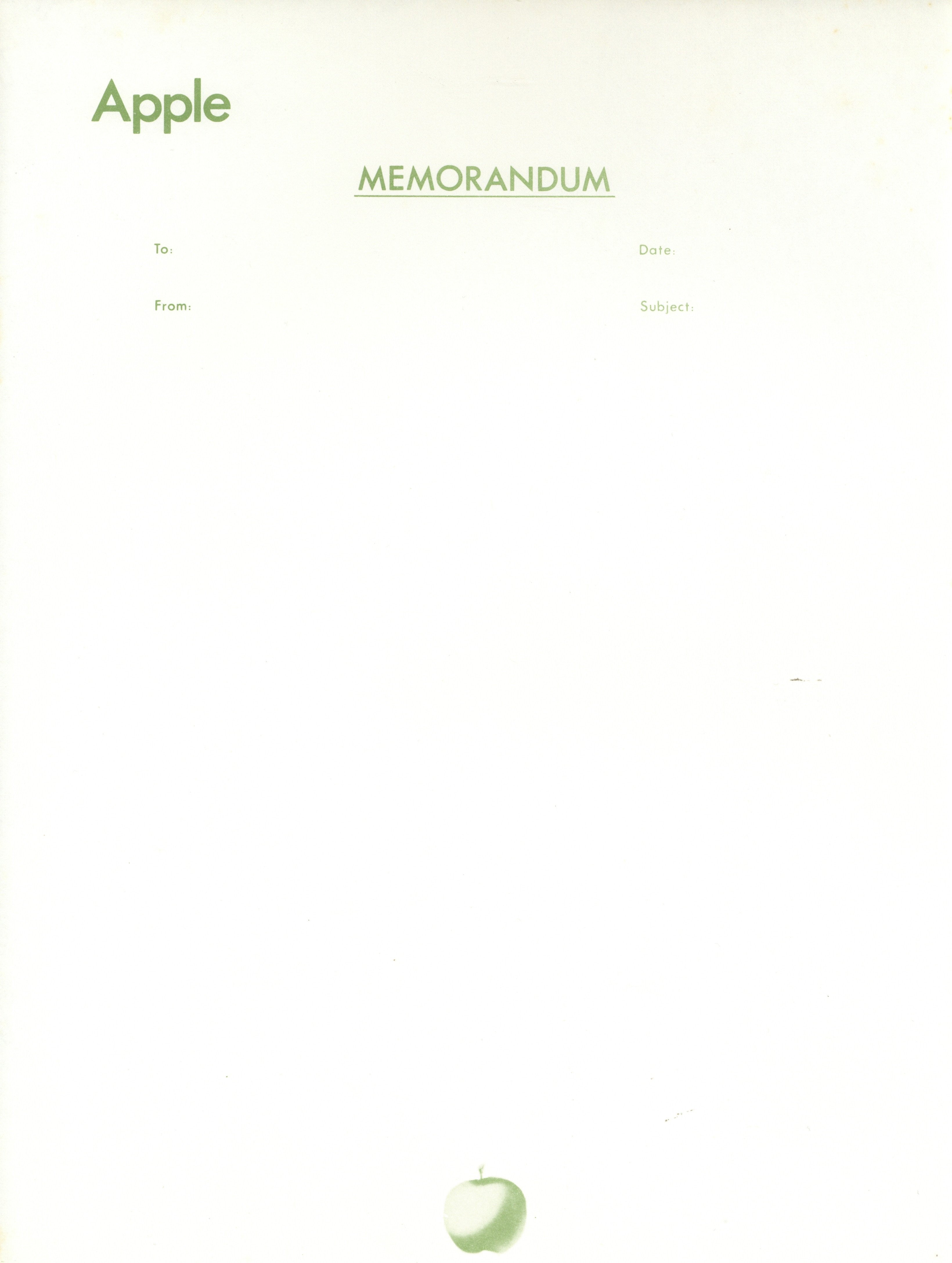 The Beatles Apple Corps Ltd. Memorandum Paper