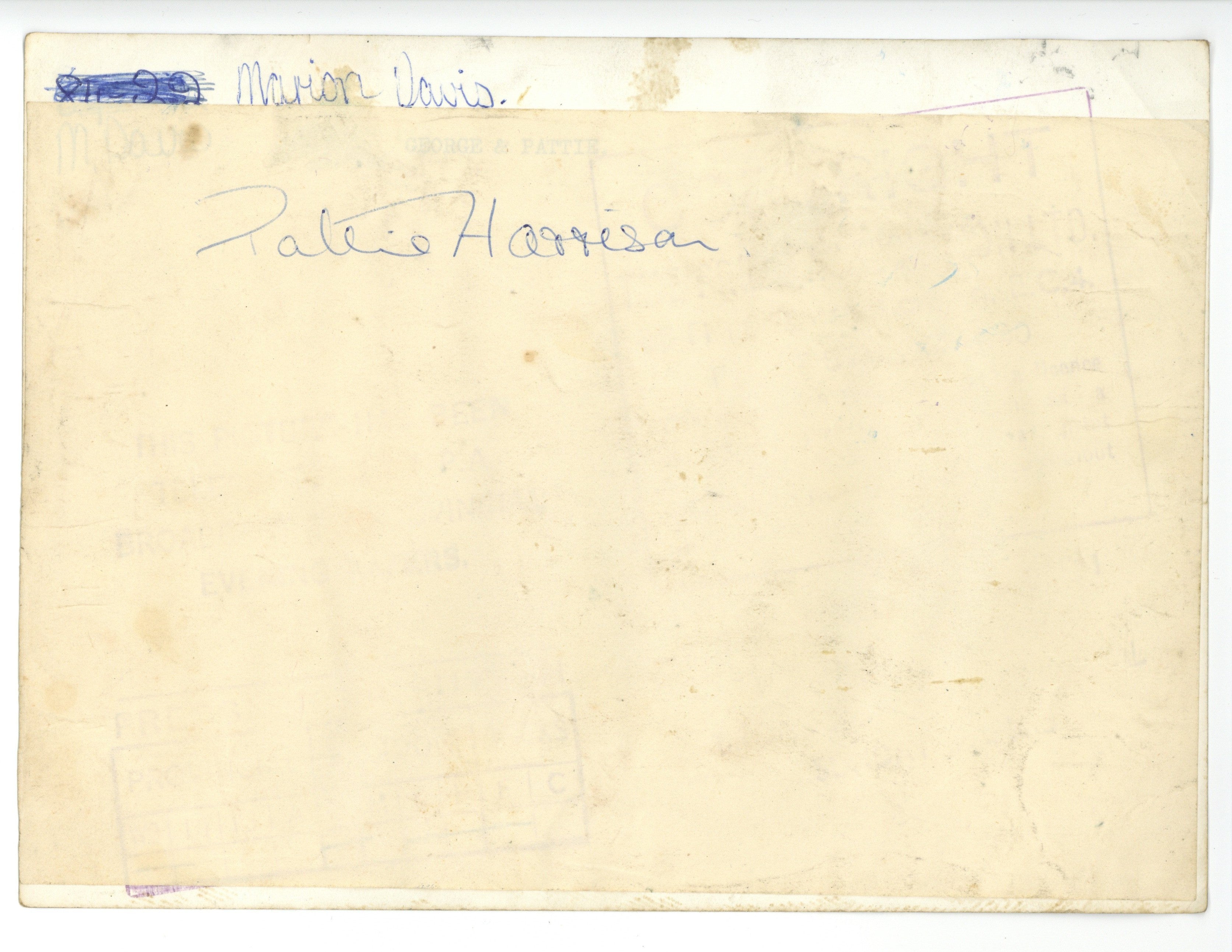 Pattie Harrison signed Photograph 1967