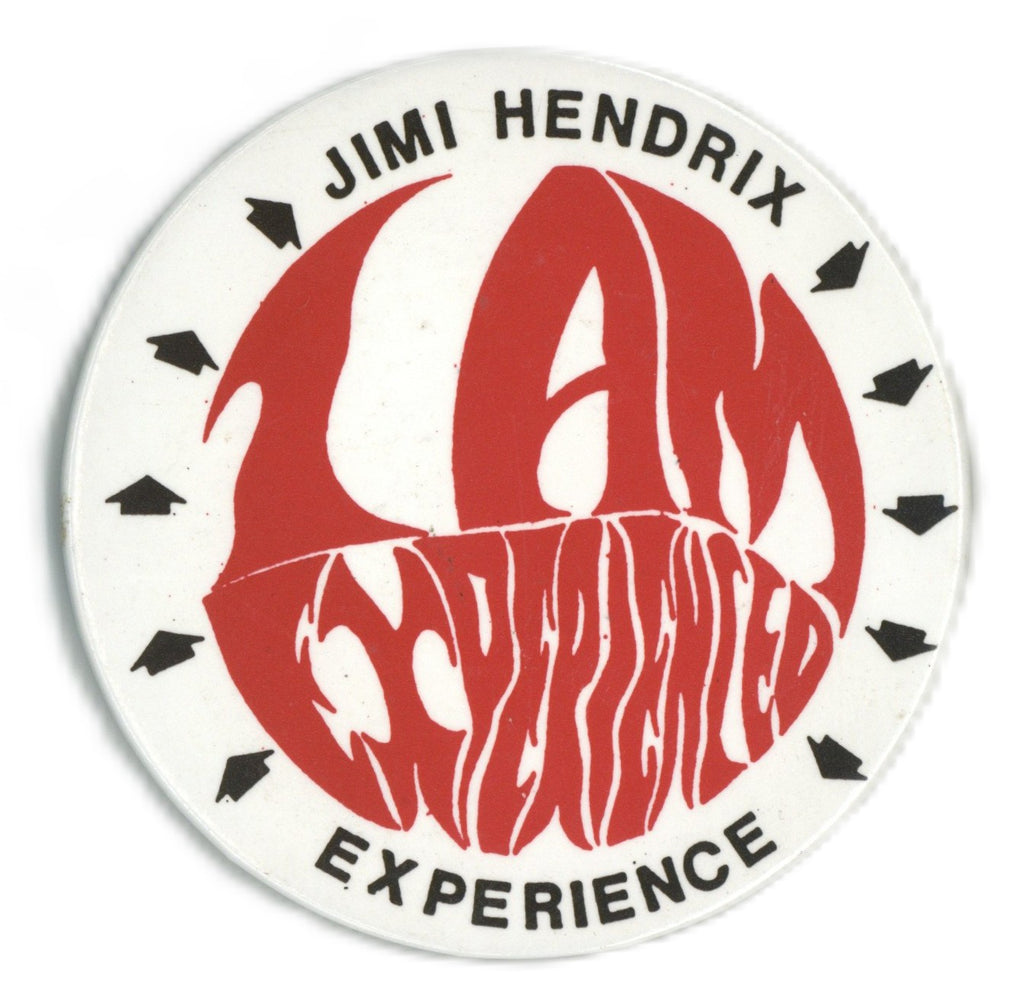 Jimi Hendrix Experience promotional button pin badge