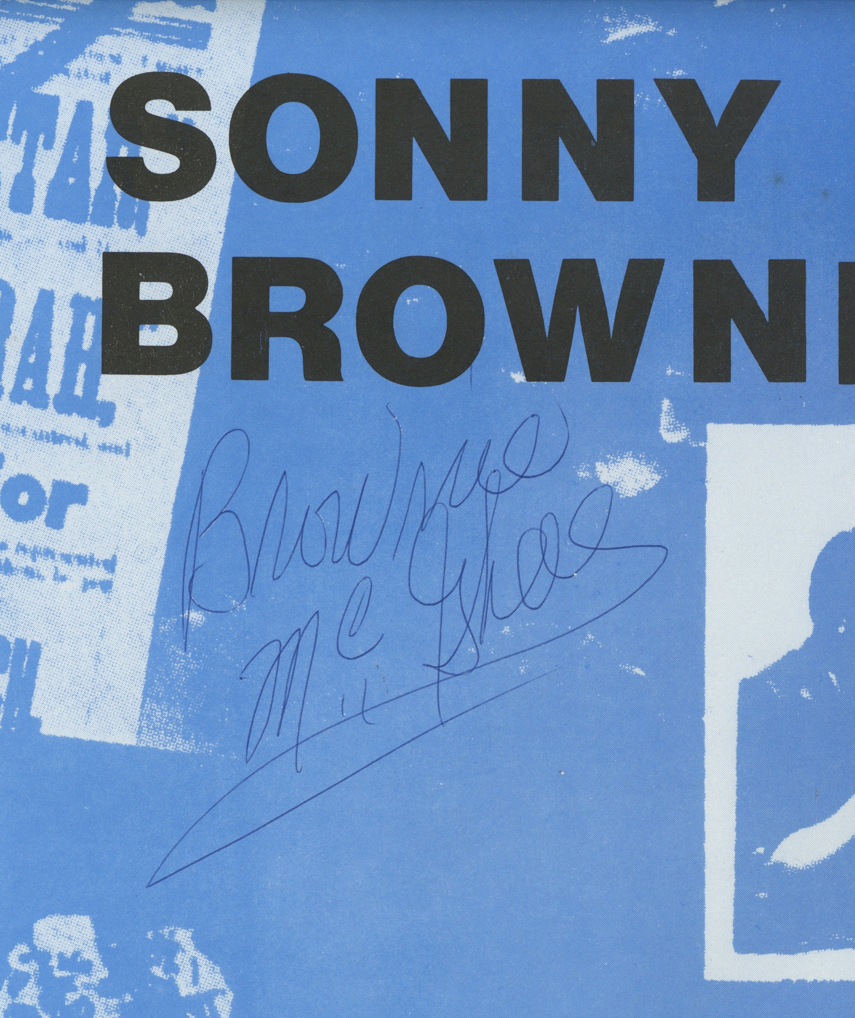 Brownie McGhee signed concert poster 1980