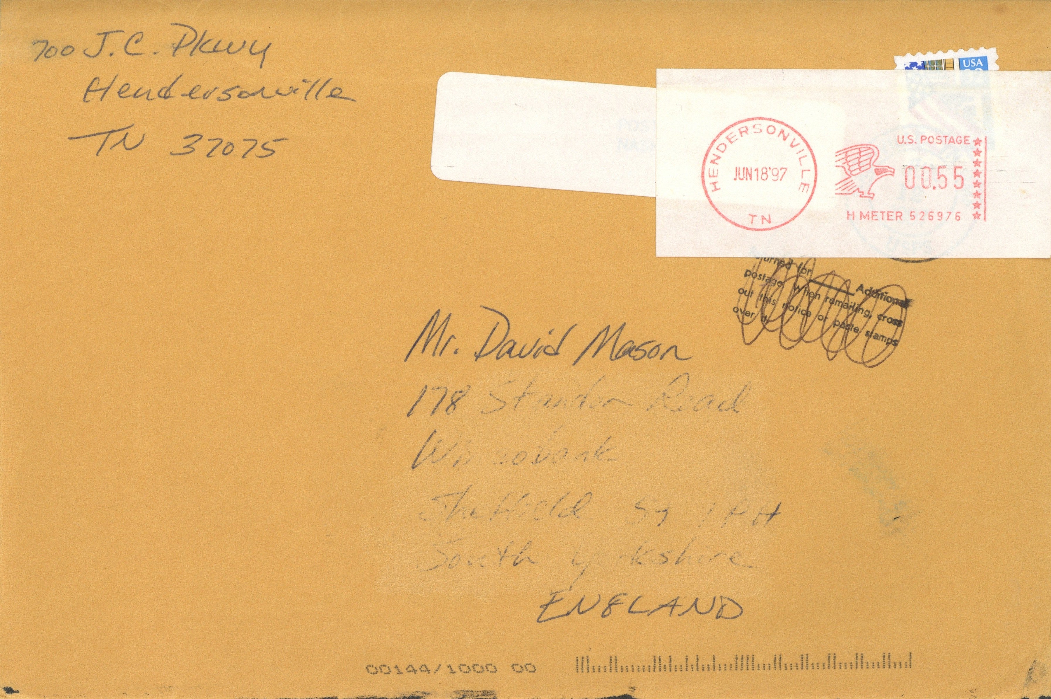 Johnny Cash Signed Birthday Card