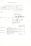 John Lennon Signed Apple Corps Proxy Document for Python Music Limited