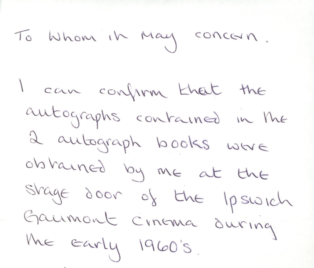 John Lennon Ipswich Autograph 1963