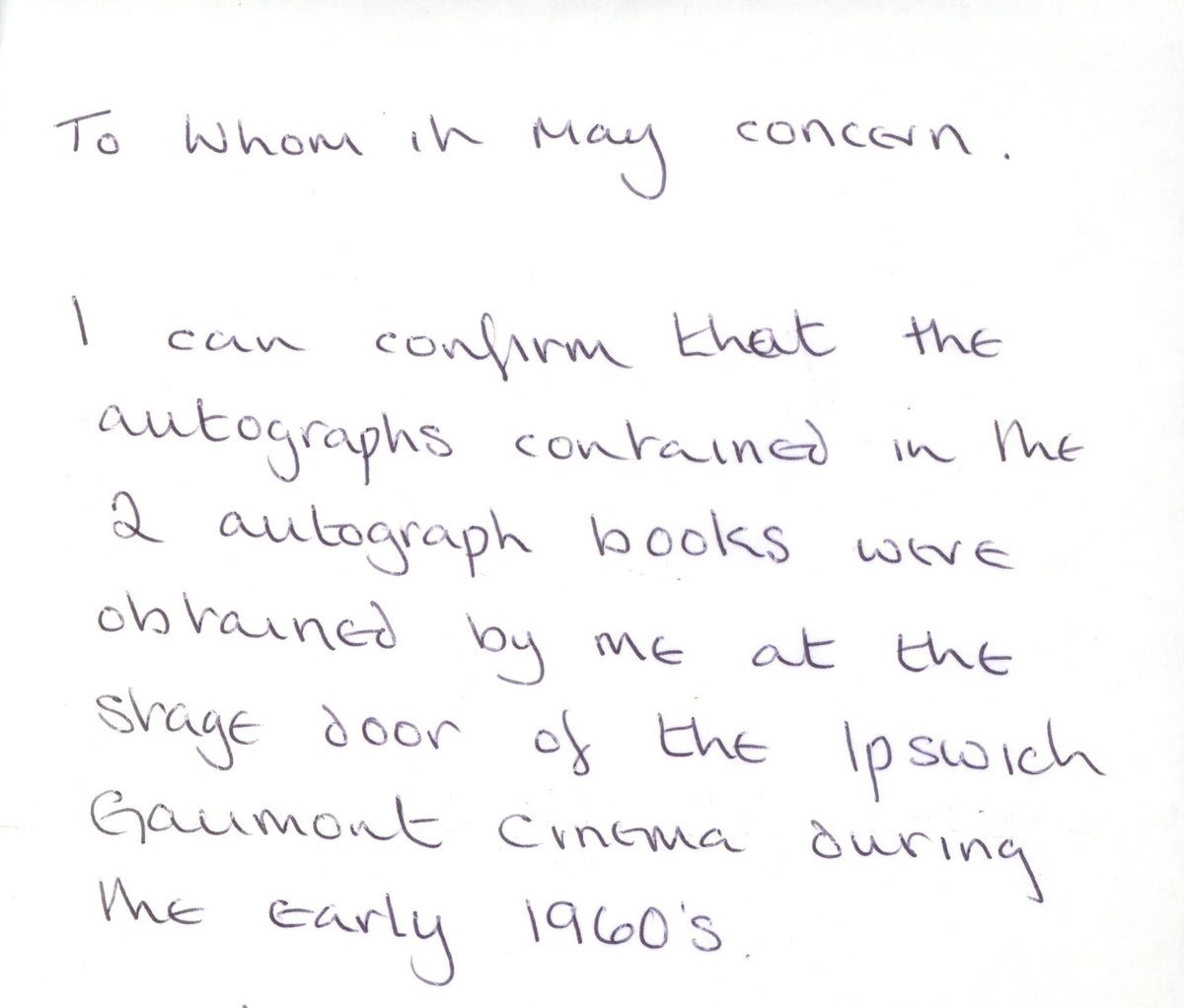 The Rolling Stones Ipswich Autographs 1964