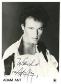 Adam Ant signed promotional Photograph