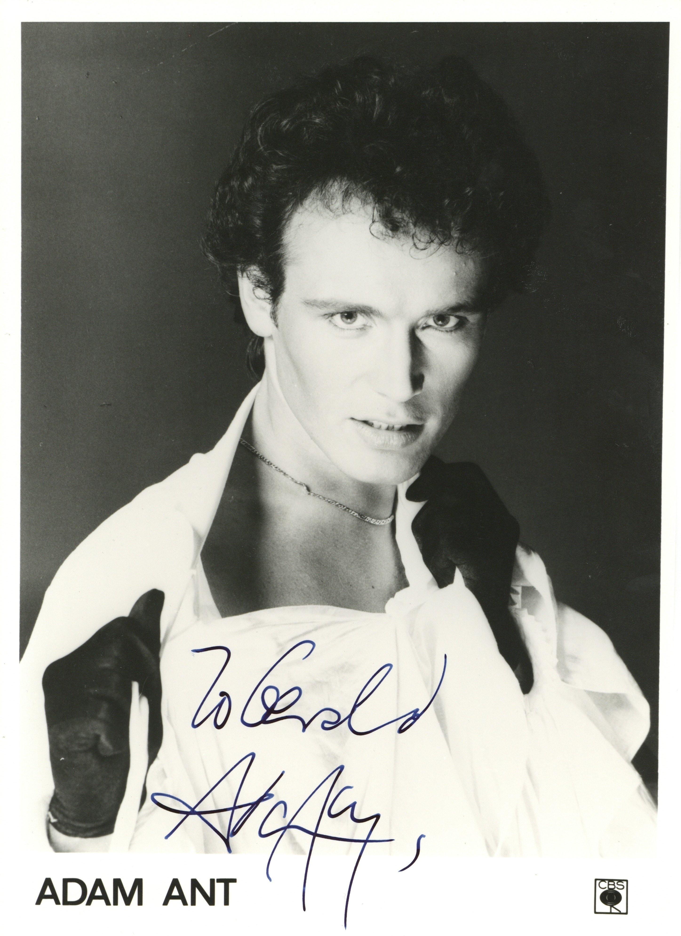 Adam Ant signed promotional Photograph