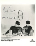 Pet Shop Boys signed promotional photograph