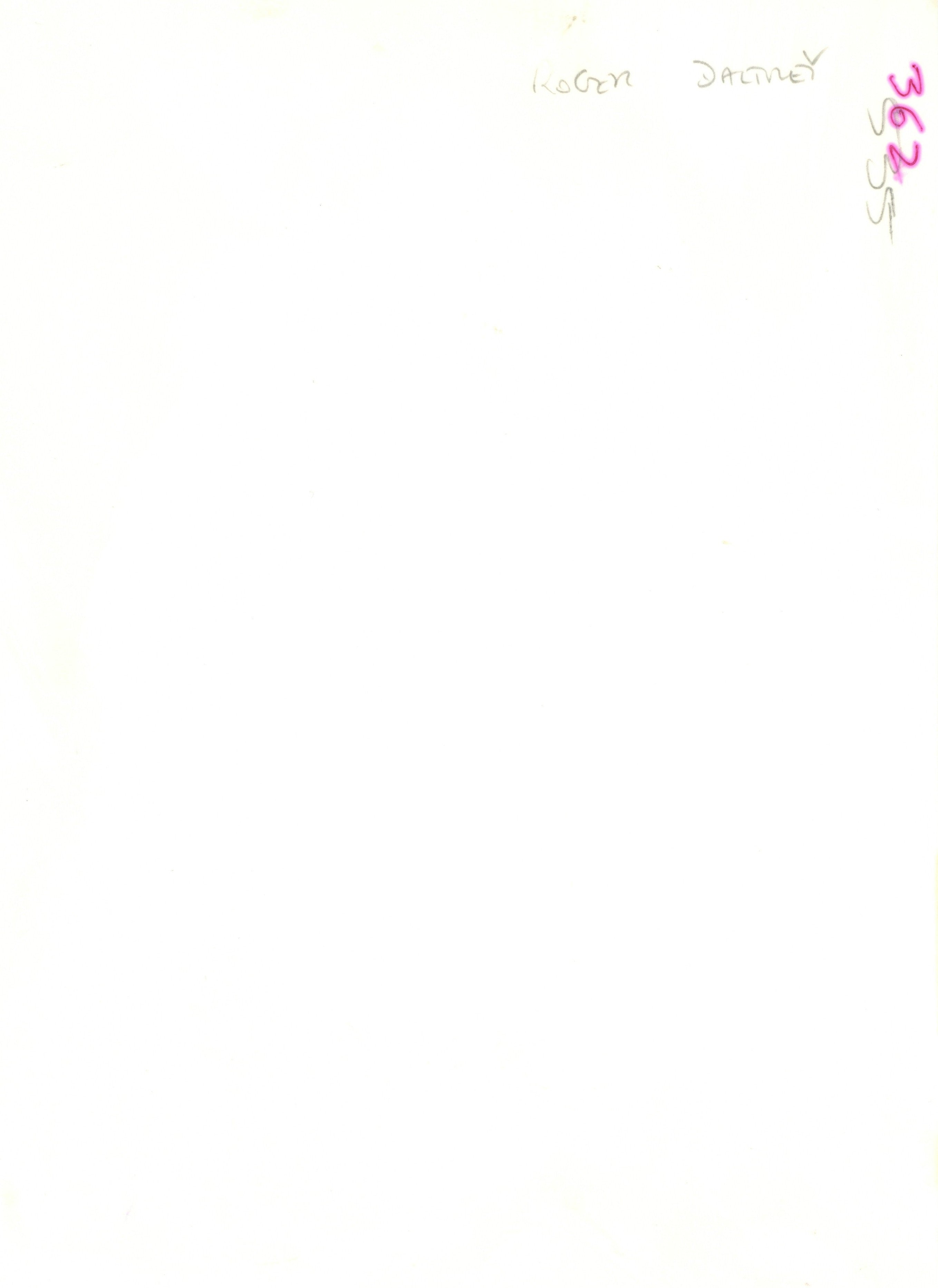 Roger Daltrey signed Photograph