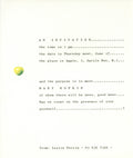 Mary Hopkins Apple Records Invitation 1971