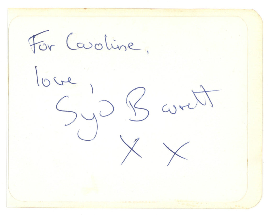 Syd Barrett Autograph 1967