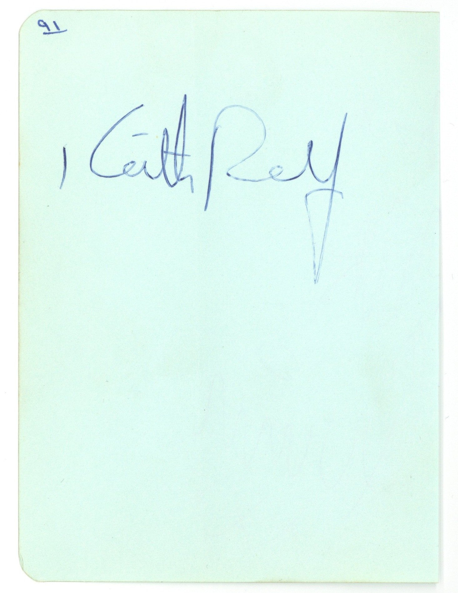 Keith Relf Autograph, 1964
