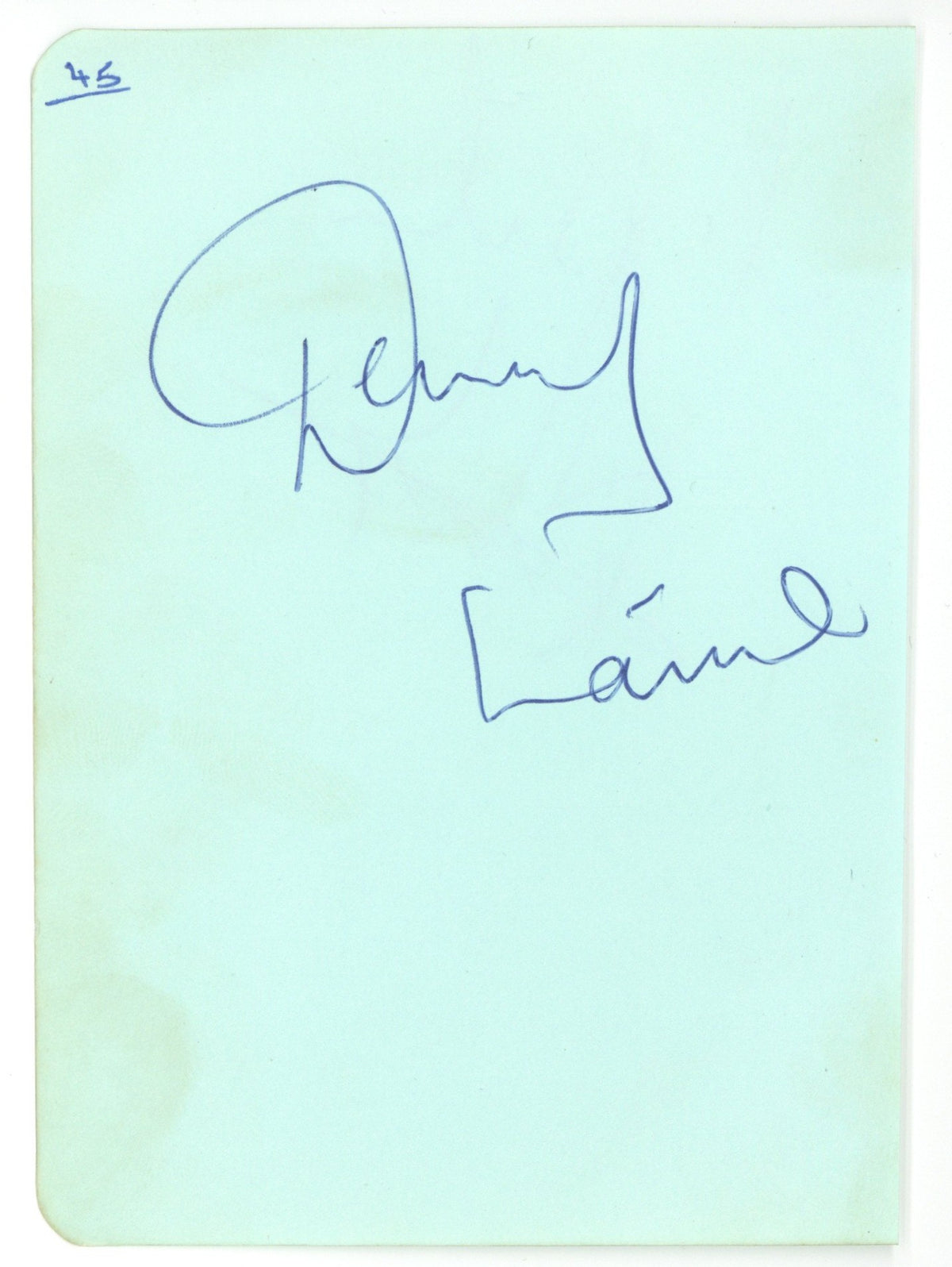 Denny Laine Autograph, 1964