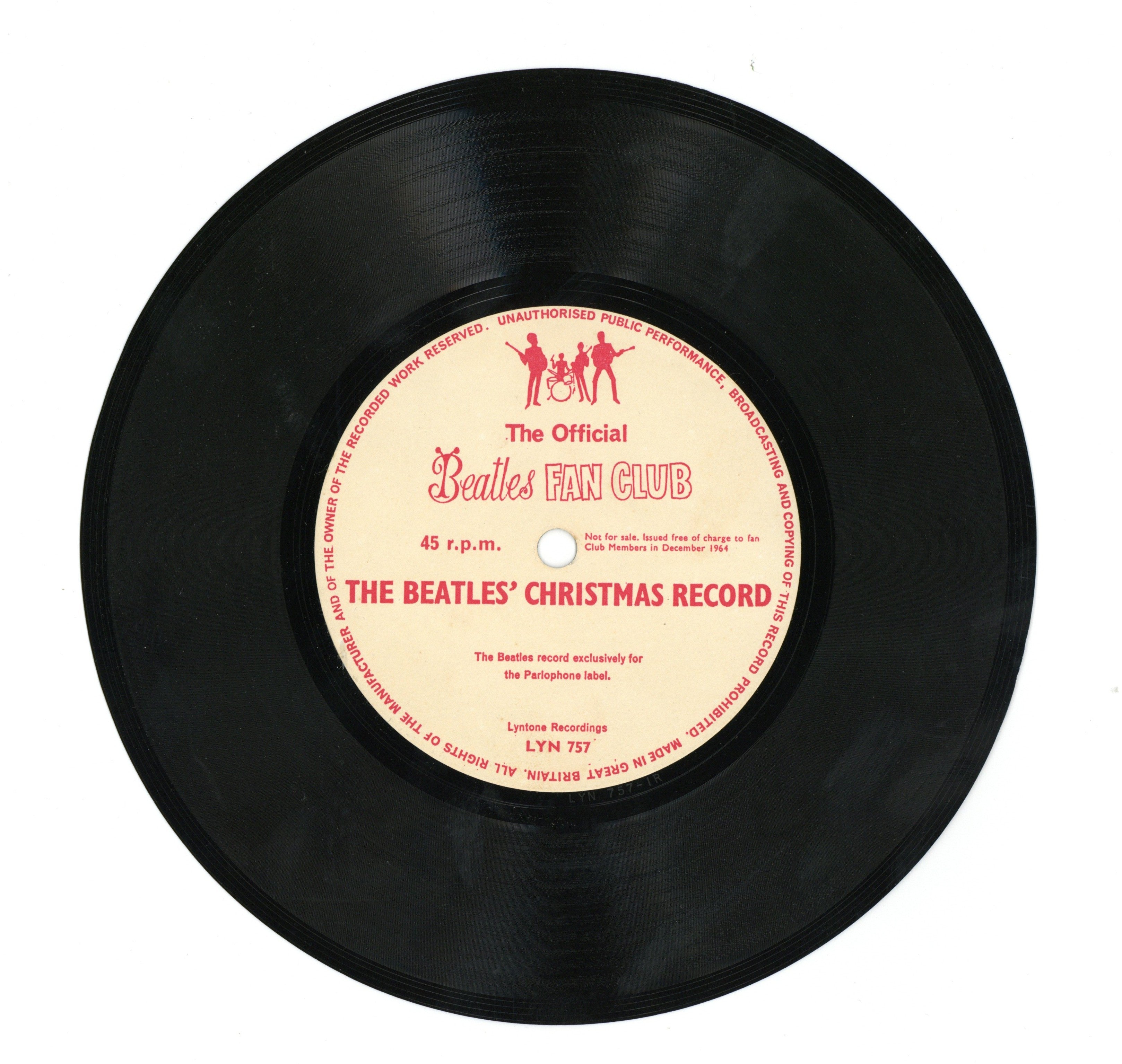 The Beatles 1964 Christmas Flexi Record